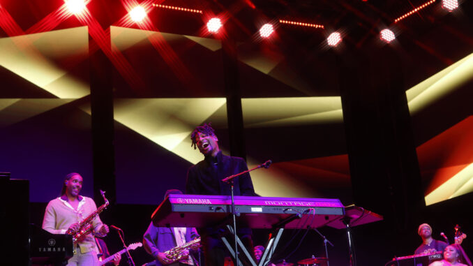 Jon Batiste performing at NAMM 2025